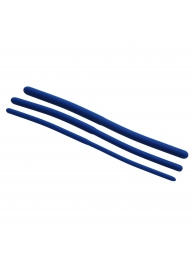 Набор из 3 синих силиконовых уретральных расширителей Invasion Silicone Urethral Sound Trainer Set - XR Brands - купить с доставкой в Магнитогорске