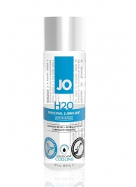 Охлаждающий лубрикант на водной основе JO Personal Lubricant H2O COOLING - 60 мл. - System JO - купить с доставкой в Магнитогорске