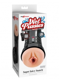 Мастурбатор-вагина в колбе Super Juicy Snatch - Pipedream - в Магнитогорске купить с доставкой