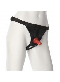 Трусики со штырьком для фиксации насадок Ultra Harness with Plug - Doc Johnson - купить с доставкой в Магнитогорске