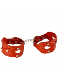 Красные наручники «Цезарь» - Sitabella - купить с доставкой в Магнитогорске