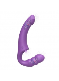 Фиолетовый безремневой страпон Straples Strap-On Dildo - Erokay - купить с доставкой в Магнитогорске