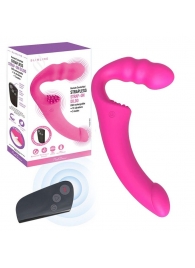 Розовый безремневой страпон Straples Strap-On Dildo - Erokay - купить с доставкой в Магнитогорске