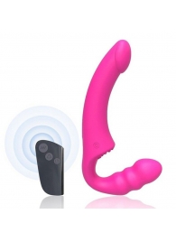Розовый безремневой страпон Straples Strap-On Dildo - Erokay - купить с доставкой в Магнитогорске