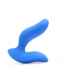 Синий вибромассажер простаты 3,5’’ Curve P-spot Massager - 12 см. - Erokay - в Магнитогорске купить с доставкой