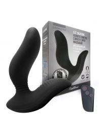 Черный вибромассажер простаты 3,5’’ Remote Control Curve P-spot Massager - 12 см. - Erokay - в Магнитогорске купить с доставкой