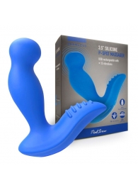 Синий вибромассажер простаты 3,5’’ P-spot Massager - 12,5 см. - Erokay - в Магнитогорске купить с доставкой