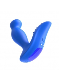 Синий вибромассажер простаты 3,5’’ Remote Control P-spot Massager - 12,5 см. - Erokay - в Магнитогорске купить с доставкой