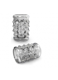 Прозрачная насадка с капельками STAY HARD COCK SLEEVE 05 CLEAR - Blush Novelties - в Магнитогорске купить с доставкой