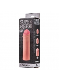 Фаллоудлинитель SUPER HERO Casanova - 18 см. - Lola Games - в Магнитогорске купить с доставкой