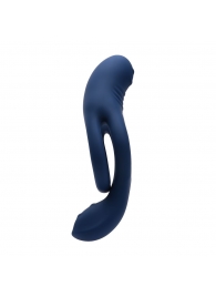 Синее эрекционное виброкольцо с двойным подхватом мошонки Ring Around The Rosy - Zero Tolerance - в Магнитогорске купить с доставкой