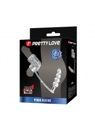 Прозрачная насадка на пенис и мошонку с анальным стимулятором Rilley - Baile - в Магнитогорске купить с доставкой