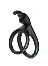 Черное эрекционное кольцо с подхватом мошонки - Boys of Toys - в Магнитогорске купить с доставкой