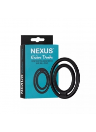 Черное двойное эрекционное кольцо Nexus Enduro Double - Nexus Range - в Магнитогорске купить с доставкой