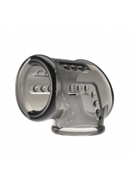 Дымчатая насадка на пенис и мошонку - Baile - в Магнитогорске купить с доставкой