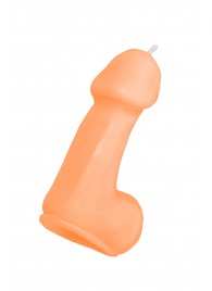 Оранжевая свеча в форме пениса - 47 гр. - Pecado - купить с доставкой в Магнитогорске