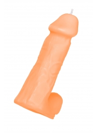 Оранжевая сувенирная свеча «Пенис» - Pecado - купить с доставкой в Магнитогорске