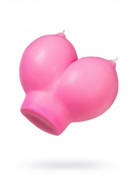 Розовая свеча «Сиськи» - 150 гр. - Pecado - купить с доставкой в Магнитогорске