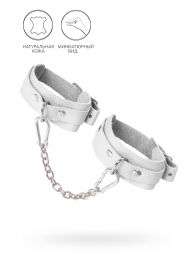 Белые мини-оковы со скруглёнными углами - Pecado - купить с доставкой в Магнитогорске