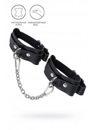 Черные мини-оковы со скруглёнными углами - Pecado - купить с доставкой в Магнитогорске