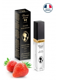 Стимулирующий блеск для губ со вкусом клубники - 7 мл. - Plaisir Secret - купить с доставкой в Магнитогорске