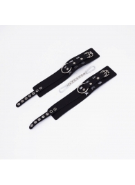 Черные кожаные оковы Sex - Crazy Handmade - купить с доставкой в Магнитогорске