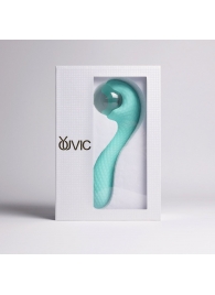 Бирюзовый вибромассажёр с деликатными токами - Youvic - купить с доставкой в Магнитогорске