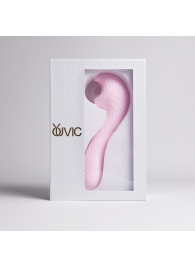 Розовый вибромассажёр с деликатными токами - Youvic - купить с доставкой в Магнитогорске