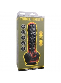 Черно-красная мини-машина на присоске Tendril Thruster - 21,6 см. - Doc Johnson - купить с доставкой в Магнитогорске