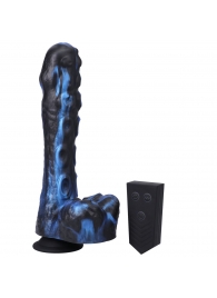 Черно-синяя мини-машина на присоске Tendril Thruster - 21,6 см. - Doc Johnson - купить с доставкой в Магнитогорске