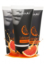 Набор из 3 съедобных лубрикантов JUJU со вкусом грейпфрута - JuJu - купить с доставкой в Магнитогорске