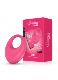 Розовое интерактивное эрекционное виброкольцо Leo - Easy toys - в Магнитогорске купить с доставкой