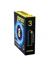 Супертонкие презервативы Ganzo Invisible - 3 шт. - Ganzo - купить с доставкой в Магнитогорске
