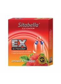 Стимулирующая насадка Sitabella Extender  Клубника - Sitabella - купить с доставкой в Магнитогорске
