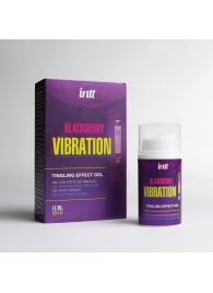Стимулирующий гель с эффектом вибрации Blackberry Vibration - 15 мл. - INTT - купить с доставкой в Магнитогорске
