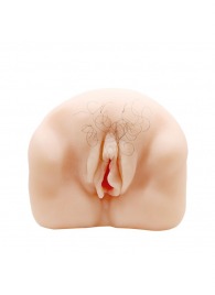 Телесный мастурбатор-вагина с оволосением и вибрацией - Baile - в Магнитогорске купить с доставкой