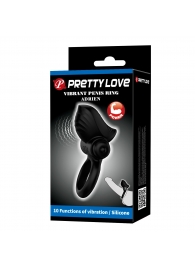 Черное эрекционное кольцо с вибрацией Adrien - Baile - в Магнитогорске купить с доставкой