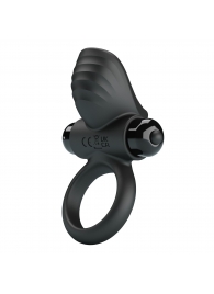 Черное эрекционное кольцо с вибрацией Adrien - Baile - в Магнитогорске купить с доставкой