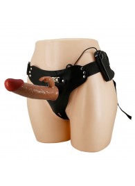 Мужской полый страпон с вибрацией Marion - Baile - купить с доставкой в Магнитогорске