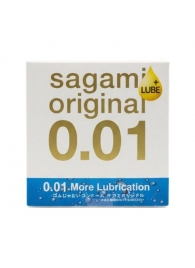 Увлажнённый презерватив Sagami Original 0.01 Extra Lub - 1 шт. - Sagami - купить с доставкой в Магнитогорске