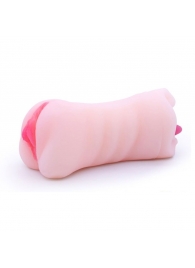 Телесный двусторонний мастурбатор - вагина и ротик - Boys of Toys - в Магнитогорске купить с доставкой