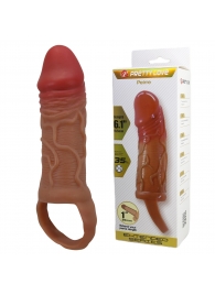 Реалистичная насадка на член Peirre - 15,5 см. - Baile - в Магнитогорске купить с доставкой