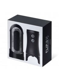 Набор Tenga Flip Zero Electronic Vibrotation: мастурбатор с вибрацией и устройство вращения - Tenga - в Магнитогорске купить с доставкой