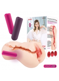 Мастурбатор-вагина с вибрацией Jenny Onahole edition 005 - KOKOS - в Магнитогорске купить с доставкой
