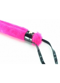 Нежная плеть с розовым мехом BDSM Light - 43 см. - БДСМ Арсенал - купить с доставкой в Магнитогорске