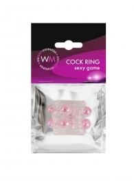 Прозрачная насадка на пенис с цветными шариками - Erowoman-Eroman - в Магнитогорске купить с доставкой