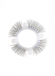 Эластичное кольцо с «ресничками» и 4 шариками - Sextaz - в Магнитогорске купить с доставкой