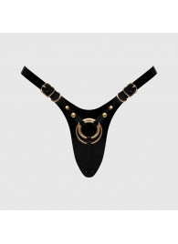 Черный пояс для фиксации насадок Strap-On-Me Leatherette Harness Fabulous - Strap-on-me - купить с доставкой в Магнитогорске