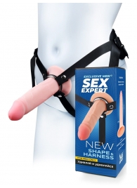 Мужской полый страпон на регулируемых ремнях - 18,5 см. - Sex Expert - купить с доставкой в Магнитогорске