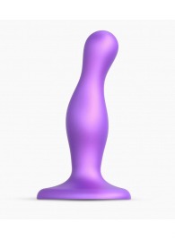 Фиолетовая насадка Strap-On-Me Dildo Plug Curvy size S - Strap-on-me - купить с доставкой в Магнитогорске